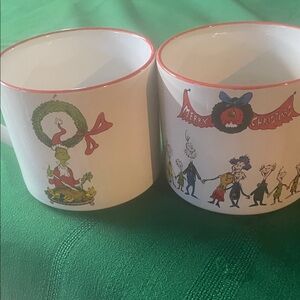 Dr. Seuss Grinch 2 Christmas Mugs